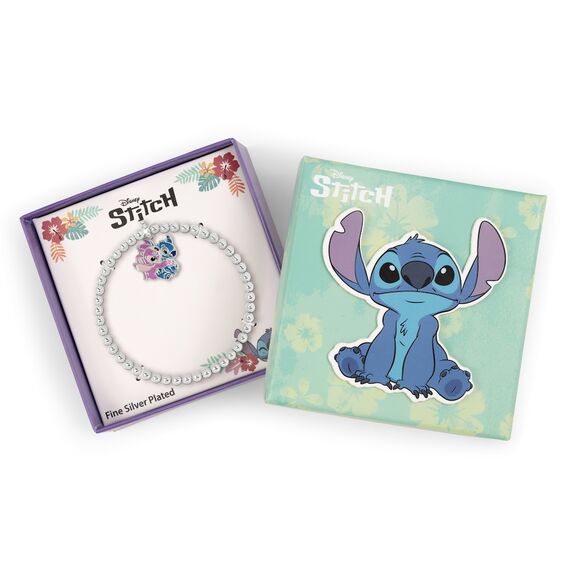 Bransoletka Disney - Stitch & Angel (posrebrzana)- Zdjęcie 5