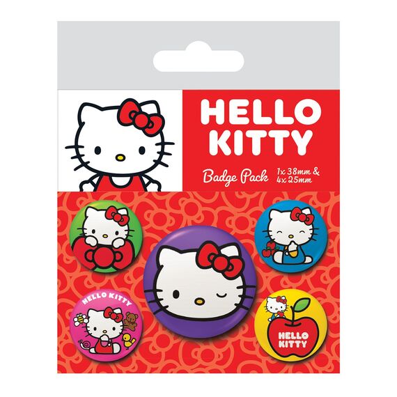 Przypinki Hello Kitty Colourful Poses (5 szt.)