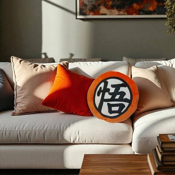 Poduszka Dragon Ball Z - Goku Kanji (36x36 cm)- Zdjęcie 4