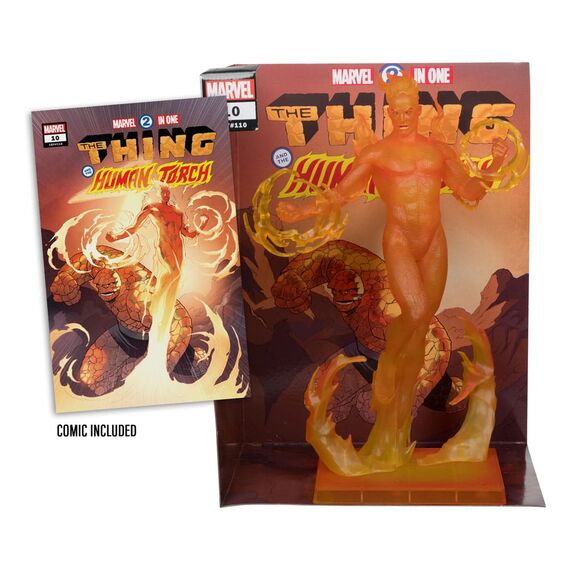 Figurka z komiksem Marvel Comics 1/6 - The Human Torch (The Thing and the Human Torch #10)- Zdjęcie 5