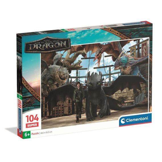 Puzzle Jak wytresować smoka Super (104 elementów)