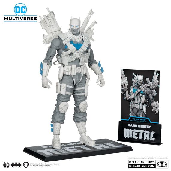 Figurka DC Multiverse Limited Edition (Dark Nights Metal) - The Grim Knight (Black & White Accent Edition) (Gold Label)- Zdjęcie 3
