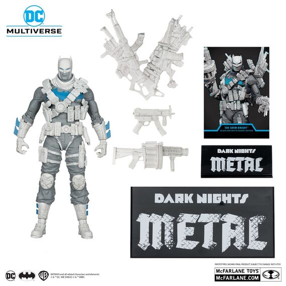 Figurka DC Multiverse Limited Edition (Dark Nights Metal) - The Grim Knight (Black & White Accent Edition) (Gold Label)- Zdjęcie 4