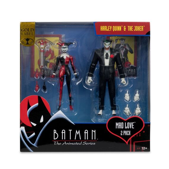 Zestaw 2 figurek DC Direct (Batman: The Animated Series) - Harley Quinn & The Joker (Mad Love) (Gold Label)- Zdjęcie 6