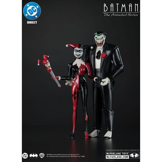 Zestaw 2 figurek DC Direct (Batman: The Animated Series) - Harley Quinn & The Joker (Mad Love) (Gold Label)- Zdjęcie 9