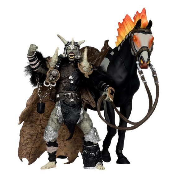 Zestaw 2 figurek Spawn: The Dark Ages McFarlane Toys Digital - Bloodaxe with Horse (Gold Label)- Zdjęcie 2