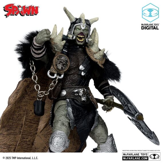 Zestaw 2 figurek Spawn: The Dark Ages McFarlane Toys Digital - Bloodaxe with Horse (Gold Label)- Zdjęcie 4