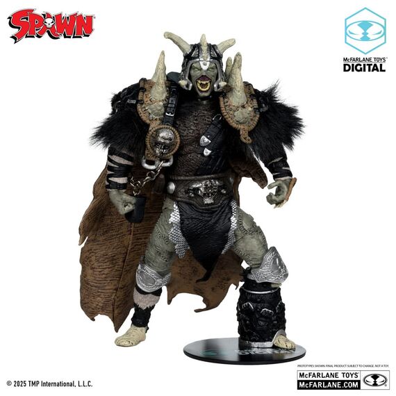Zestaw 2 figurek Spawn: The Dark Ages McFarlane Toys Digital - Bloodaxe with Horse (Gold Label)- Zdjęcie 5