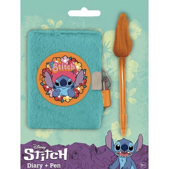 Pluszowy notatnik z długopisem Disney Stitch
