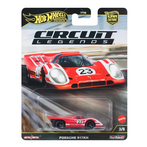 Model pojazdu Hot Wheels Premium Circuit Legends 1/64 - Porsche 917KH JBK63