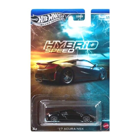 Model pojazdu Hot Wheels Silver Series Hybrid Speed 1/64 - '17 Acura NSX (JCB80)