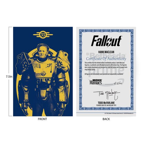 Figurka Fallout Season 2 Movie Maniacs - Hank MacLean (Red Platinum Edition)- Zdjęcie 7