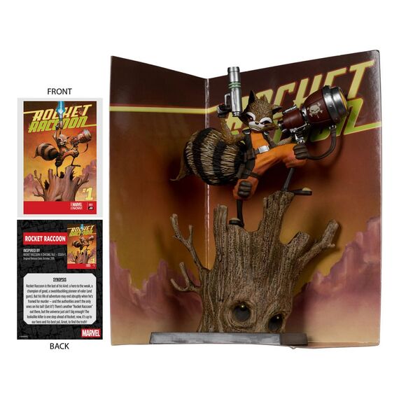 Figurka z komiksem Marvel 1/6 - Rocket Racoon (Rocket Racoon: A Chasing Tale #1)- Zdjęcie 6
