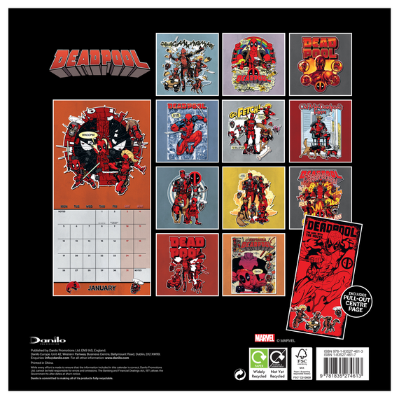 Kalendarz ścienny Marvel Deadpool 2026 #2- Zdjęcie 4
