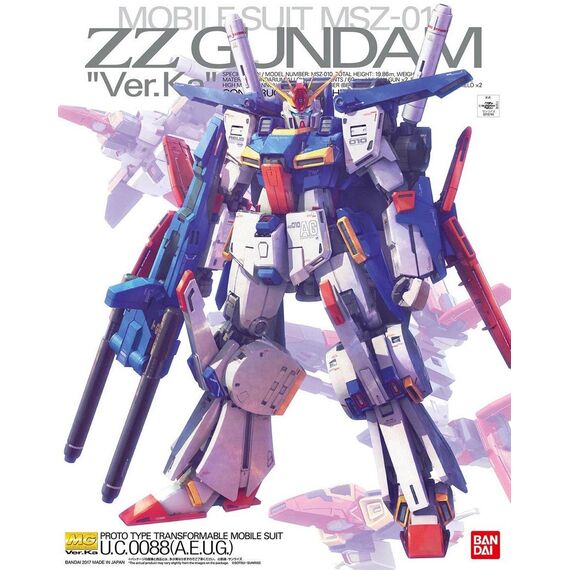 Model figurki GUNDAM MG 1/100 - ZZ GUNDAM VER.KA BL- Zdjęcie 2