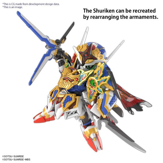 Model figurki GUNDAM SDW Hereoes - Onmitsu Gundam Aerial- Zdjęcie 3