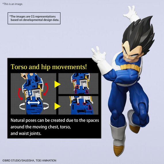 Figurka do złożenia Dragon Ball Z Figure-Rise Standard - Vegeta (New Special Ver.)- Zdjęcie 6