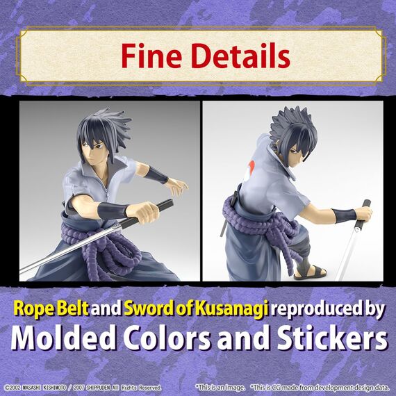 Figurka do złożenia Naruto Shippuden Entry Grade - Sasuke Uchiha- Zdjęcie 3