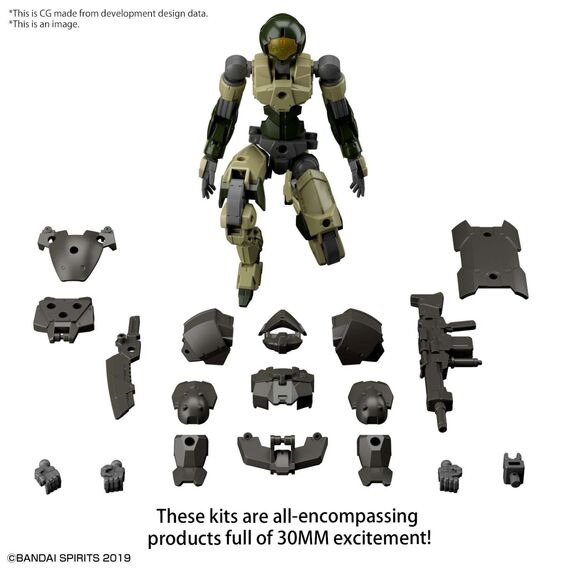 Model figurki 30MM 1/144 - EXM-A9a Spinatio (Army Type)- Zdjęcie 4