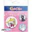 Przypinki Sailor Moon - Sailor Moon, Luna i Artemis (3 szt.)