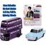 Zestaw 2 mini modeli samochodów Harry Potter Nano Hollywood Rides - 1959 Ford Anglia & The Knight Bus