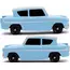 Zestaw 2 mini modeli samochodów Harry Potter Nano Hollywood Rides - 1959 Ford Anglia & The Knight Bus- Zdjęcie 5