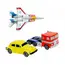 Zestaw 3 mini modeli pojadów Transformers Nano Hollywood Rides - Starscream, Bumblebee & Optimus Prime