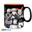 Duży kubek Naruto Shippuden - Bohaterowie (Skala szarości) (460 ml)