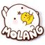 Przypinka Molang & Piu Piu - Logo