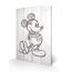 Nadruk na drewnie Disney - Mickey Mouse Black / White 40x59cm- Zdjęcie 2
