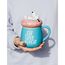 Duży kubek z pokrywką 3D Peanuts - Snoopy Eat, Sleep, Repeat (500 ml)- Zdjęcie 4