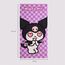 Ręcznik plażowy z mikrofibry Hello Kitty - Kuromi with Heart eyes (70x140cm)- Zdjęcie 3