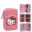 Piórnik potrójny z wyposażeniem Hello Kitty