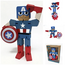 Figurka drewniana Marvel Wood Warriors - Kapitan Ameryka (20 cm)