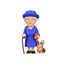 Figurka Minix - Queen Elizabeth II with Corgi- Zdjęcie 3
