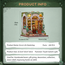 Model do sklejania Miniature House - Green Life Bookshop (196 elementów + LED)- Zdjęcie 6