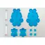 Podstawki do figurek Bandai Tamashii Stage Act Combination Clear Blue
