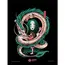Plakat w ramie Spirited Away Ilustrata The Girl & The Dragon (30 x 40 cm)- Zdjęcie 2