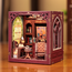 Drewniany model do składania Mini Book Nook - Gentleman's Lounge (z magnesem)- Zdjęcie 2