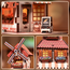 Drewniany model do składania Mini Book Nook - Mill Bakery (z magnesem)- Zdjęcie 3