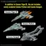 Model do składania Space Battleship Yamato 3199 1/1000 - EFCF Hyuga Class Battlecarrier DCV-01 Hyuga- Zdjęcie 4