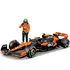 Model pojazdu z figurką Formuła 1 Bburago 1/24 - McLaren MCL38 z figurką Lando Norris