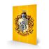 Nadruk na drewnie Harry Potter - Herb Hufflepuff Woord Print 20x29.5