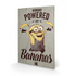 Nadruk na drewnie Minionki - Powered By Bananas 40x59cm