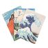 Zestaw 3 notesów A5 The Great Wave of Kanagawa - Hokusai