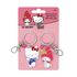 Zestaw 2 metalowych breloków Hello Kitty i Przyjaciele - Hello Kitty i My Melody