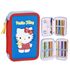 Piórnik podwójny z wyposażeniem Hello Kitty