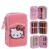 Piórnik potrójny z wyposażeniem Hello Kitty