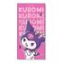 Ręcznik plażowy z mikrofibry Hello Kitty - Kuromi (70x140cm)