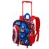Plecak 3D na kółkach Marvel Captain America Patriot 34 cm